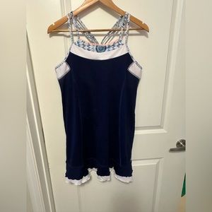 Sofibella Women’s XL tennis dress. Navy & white. EUC